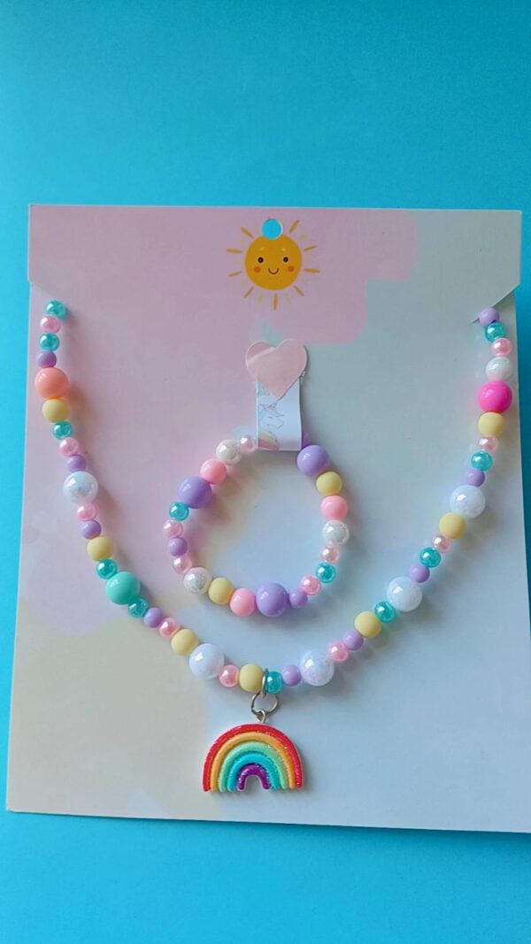 Kit Colar+Pulseira Arco-íris - Imagem 2