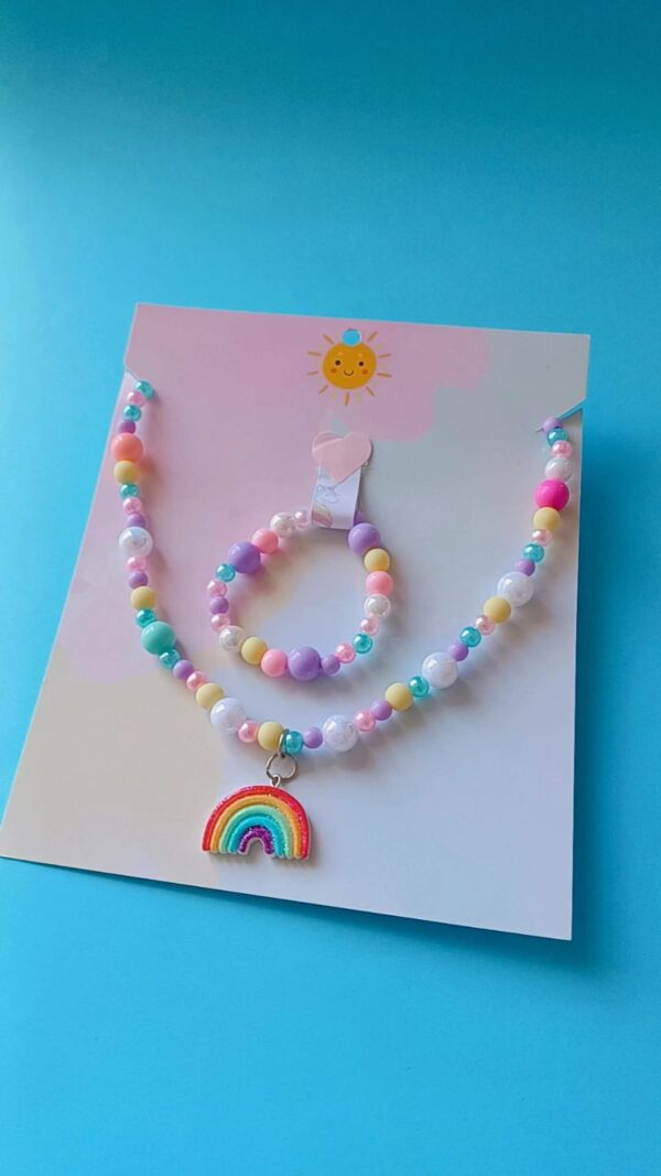 Kit Colar+Pulseira Arco-íris - Imagem 3