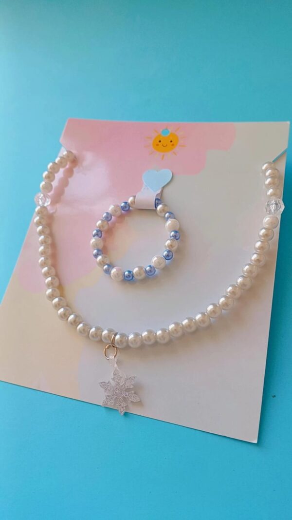 Kit Colar+Pulseira Frozen