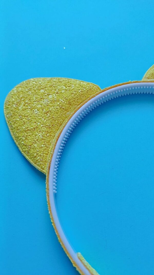 Tiara Orelhinhas Amarelo Neon - Imagem 2