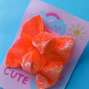 Xuxinha Laranja fita Lurex Brilho