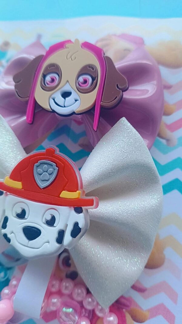 Kit Patrulha Canina Branco e Rosa- 4 peças - Imagem 2