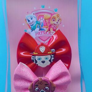 Kit Patrulha Canina Vermelho e Rosa