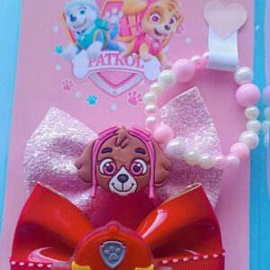 Kit Patrulha Canina Rosa e Vermelho