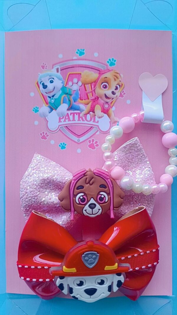 Kit Patrulha Canina Rosa e Vermelho - Imagem 3