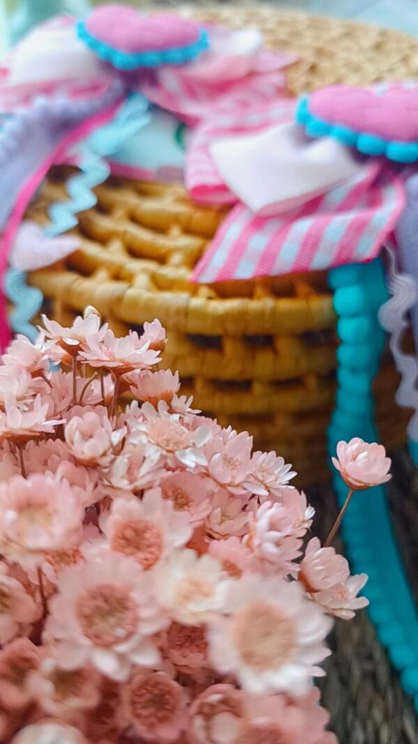 Parzinho Coração Rosa e Azul Junino 2 em 1 - Imagem 3