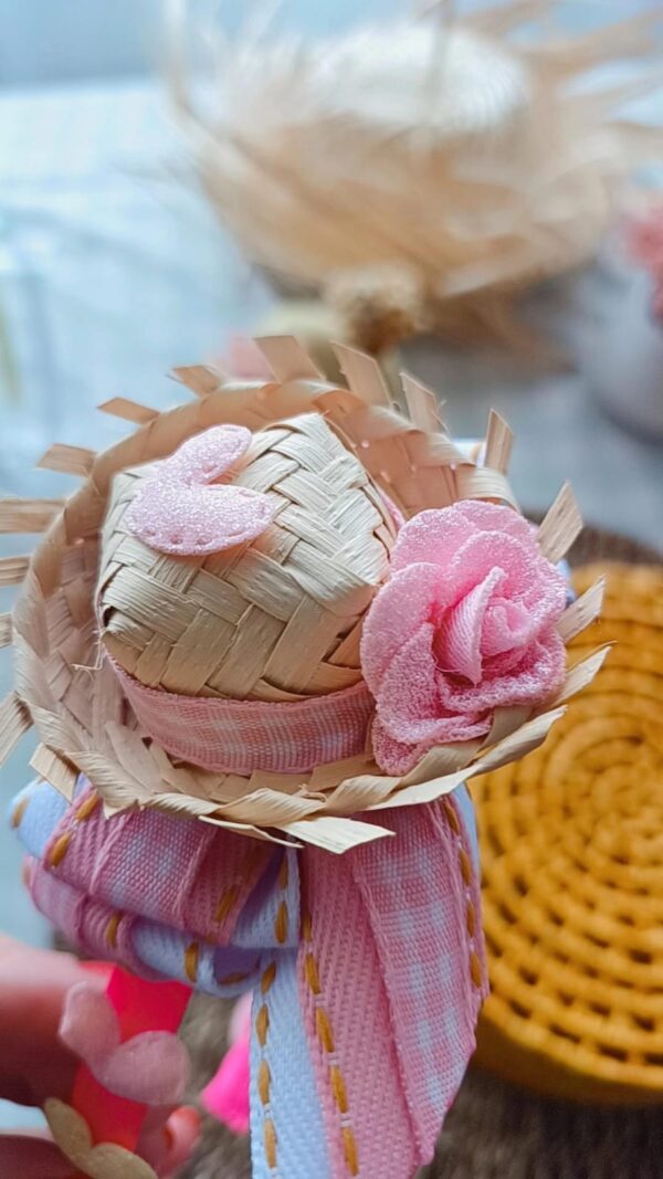 Tiara Inquebrável Chapeuzinho Rosa Flores - Imagem 2