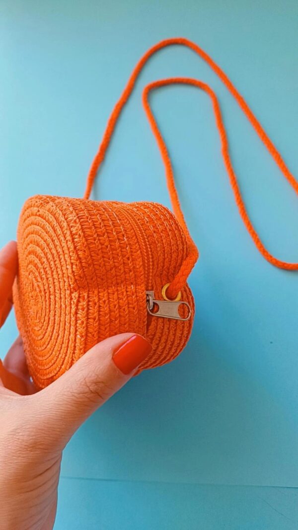 Bolsinha Flor Laranja - Imagem 3