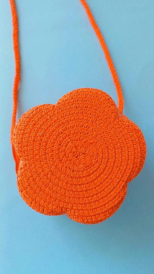 Bolsinha Flor Laranja - Imagem 2
