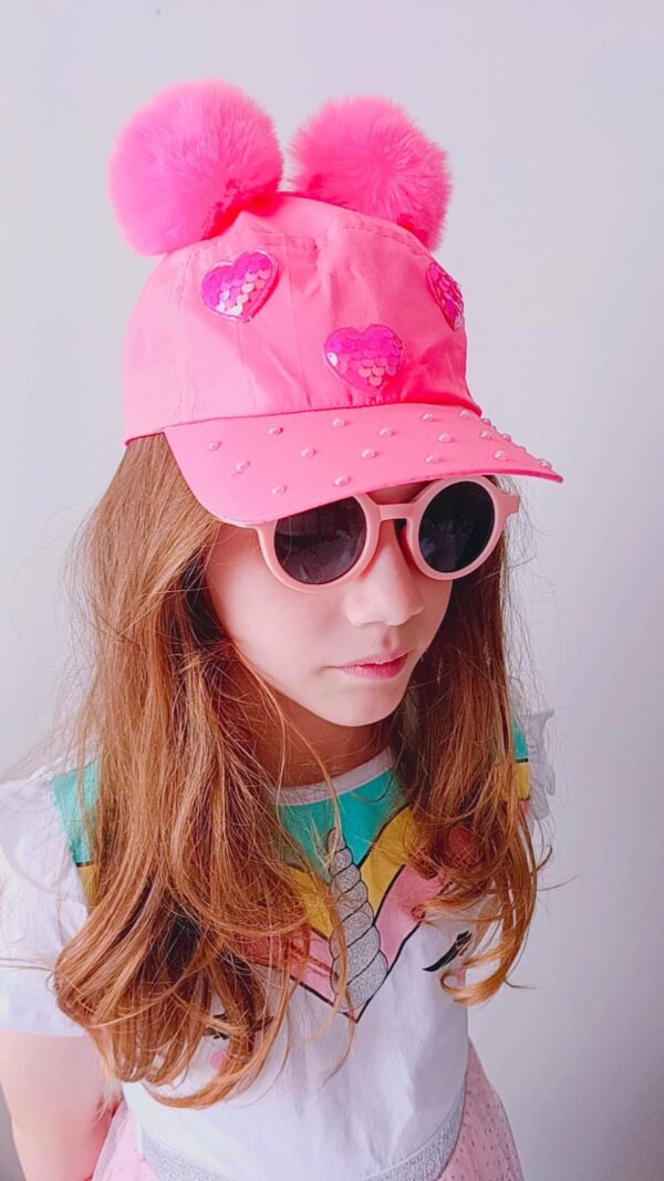 Boné Pompom Pink