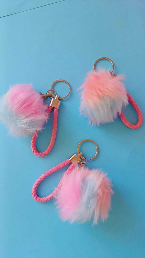 Chaveiro PomPom Candy Collor