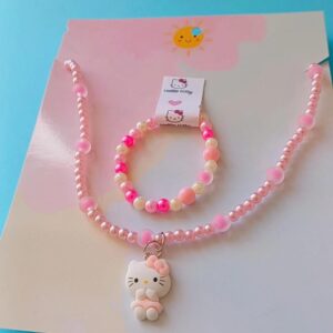 Kit Colar+Pulseira Hello Kitty