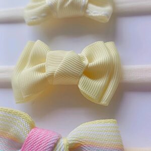 Kit Faixinhas Amarelo&Candy collor-4 peças