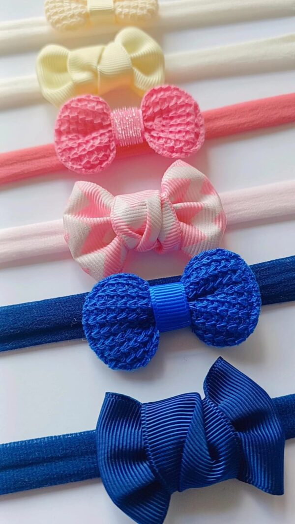 Kit Faixinhas Gorgurão e Tricot- 6 peças - Imagem 3