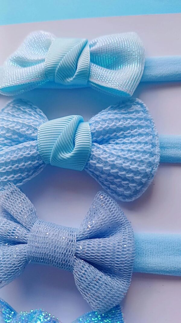 Kit Faixinhas tons de Azul- 5 peças - Imagem 3