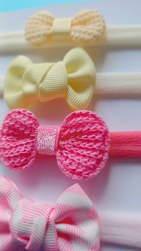Kit Faixinhas Gorgurão e Tricot- 6 peças - Imagem 2