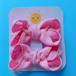 Parzinho Jeans Rosa