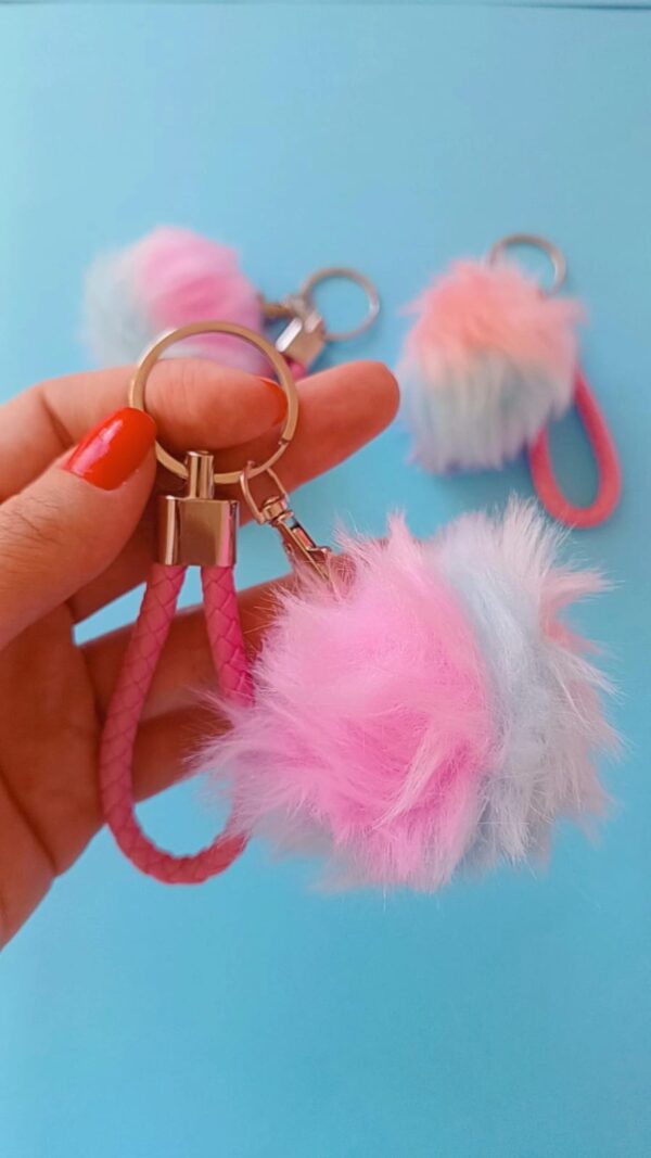 Chaveiro PomPom Candy Collor - Imagem 2