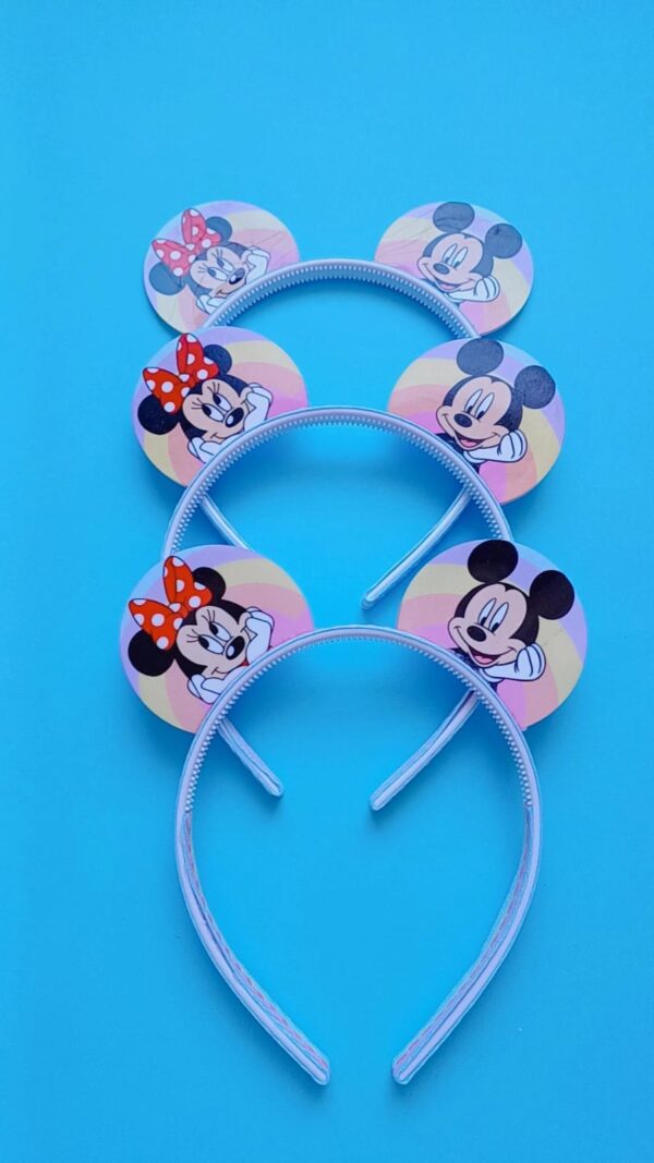 Tiara Orelhinhas Minnie e Mickey Candy Collor - Imagem 2