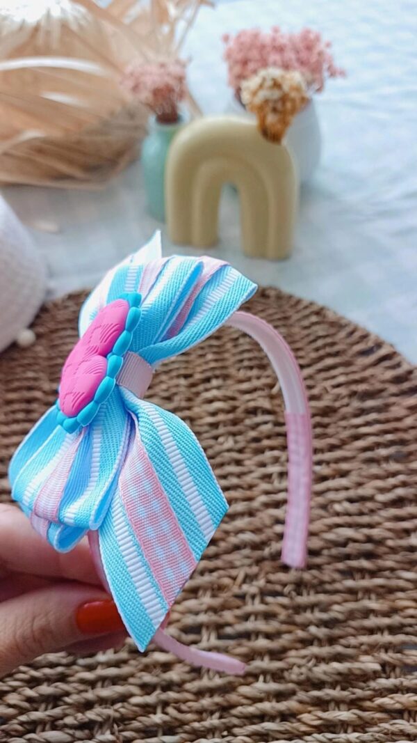 Tiara Inquebrável Coração Junino – Azul e Rosa - Imagem 6