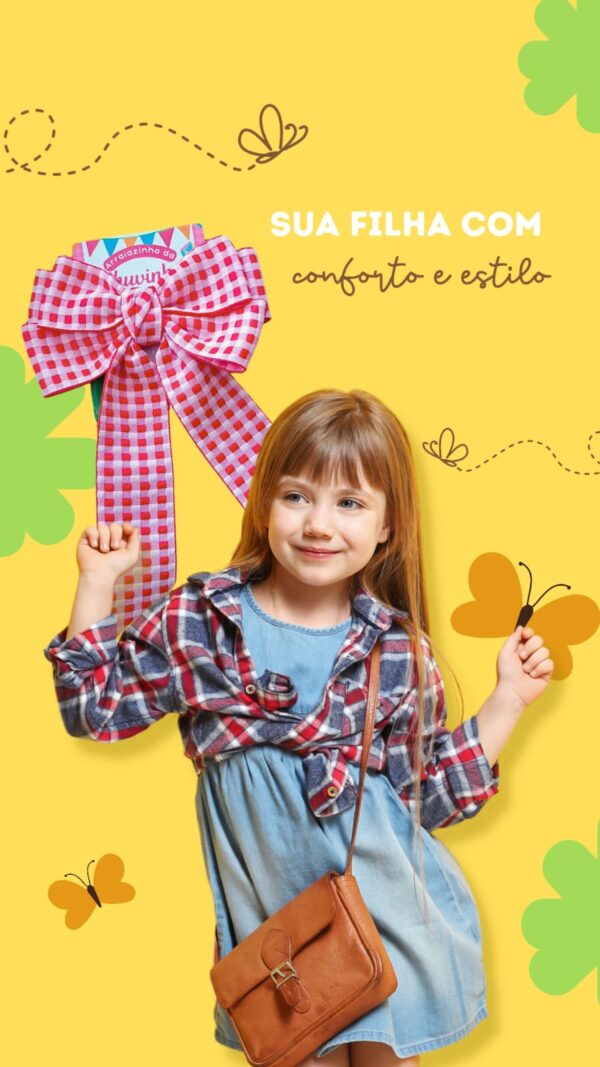 Laço Xadrez com Pontas Tal Mãe tal filha - Imagem 4