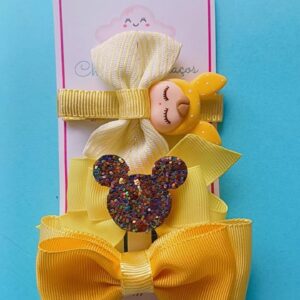 Hairclip Me Too & Mickey- Amarelo
