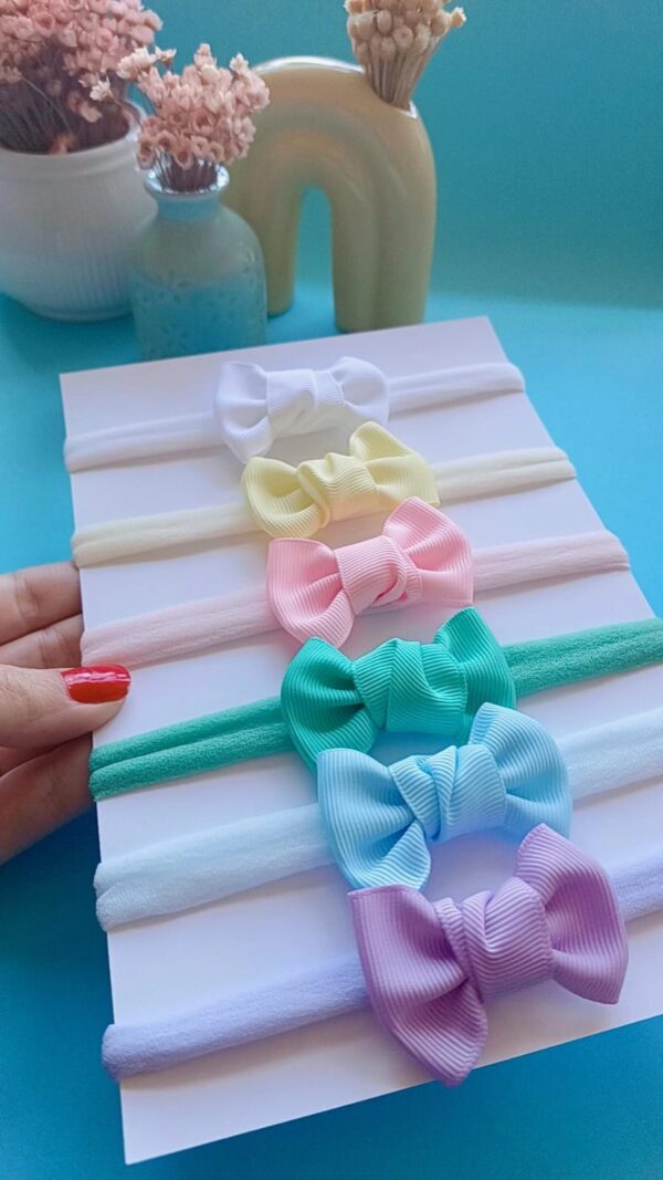 Kit com 6 Faixinhas em Meia de Seda- Collors Baby - Imagem 4